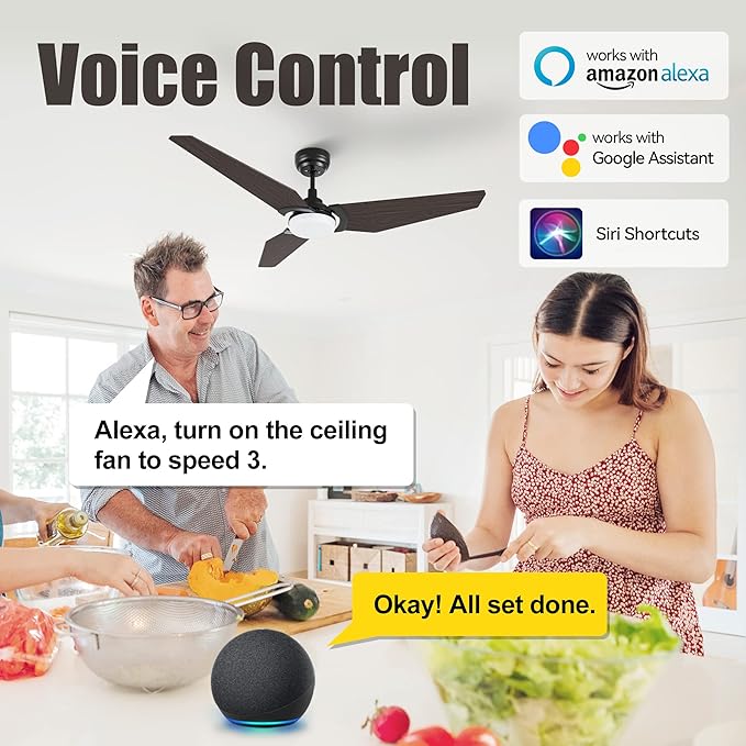SMAAIR 56 Inch Smart Ceiling Fan - Image 2