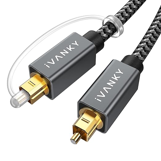 IVANKY Optical Audio Cable 15ft/4.5M Long Digital Audio Optical Cable by ivanky