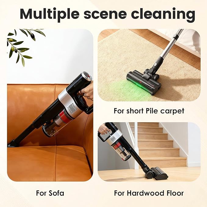 soges Auto-Empty & Self-Charging Cordless Stick Vacuum Cleaner - Image 7
