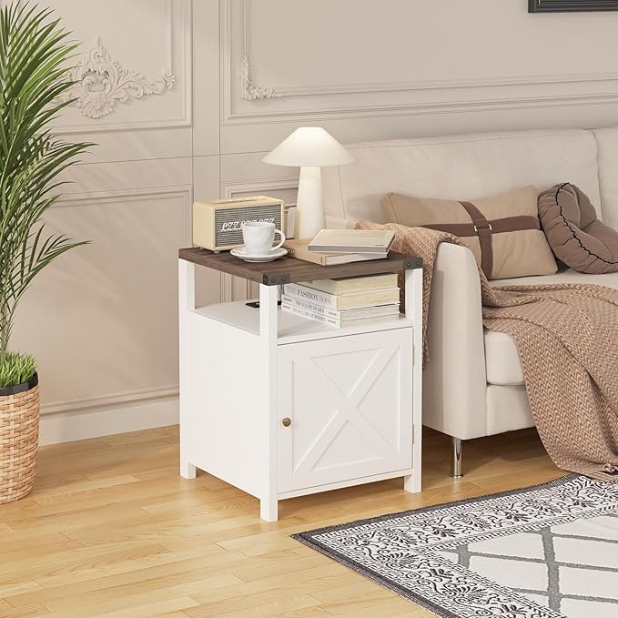 HOSEOKA Farmhouse Nightstand Set of 2 - Image 5