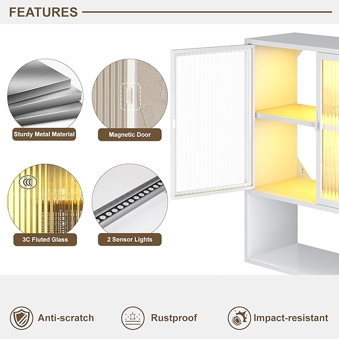 Wall Mounted Bathroom Cabinet - Image 4