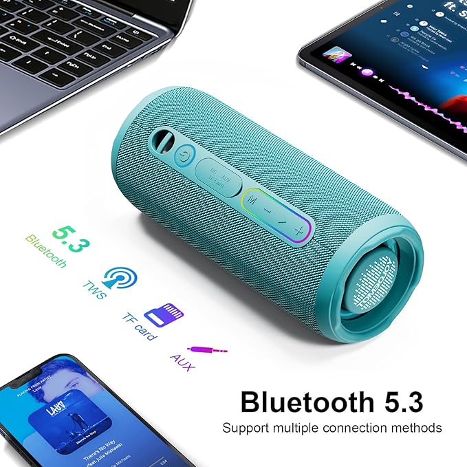 YOLOEMOT Bluetooth Speakers Wireless Loud Stereo Sound, Powerful Deep Bass - Image 5