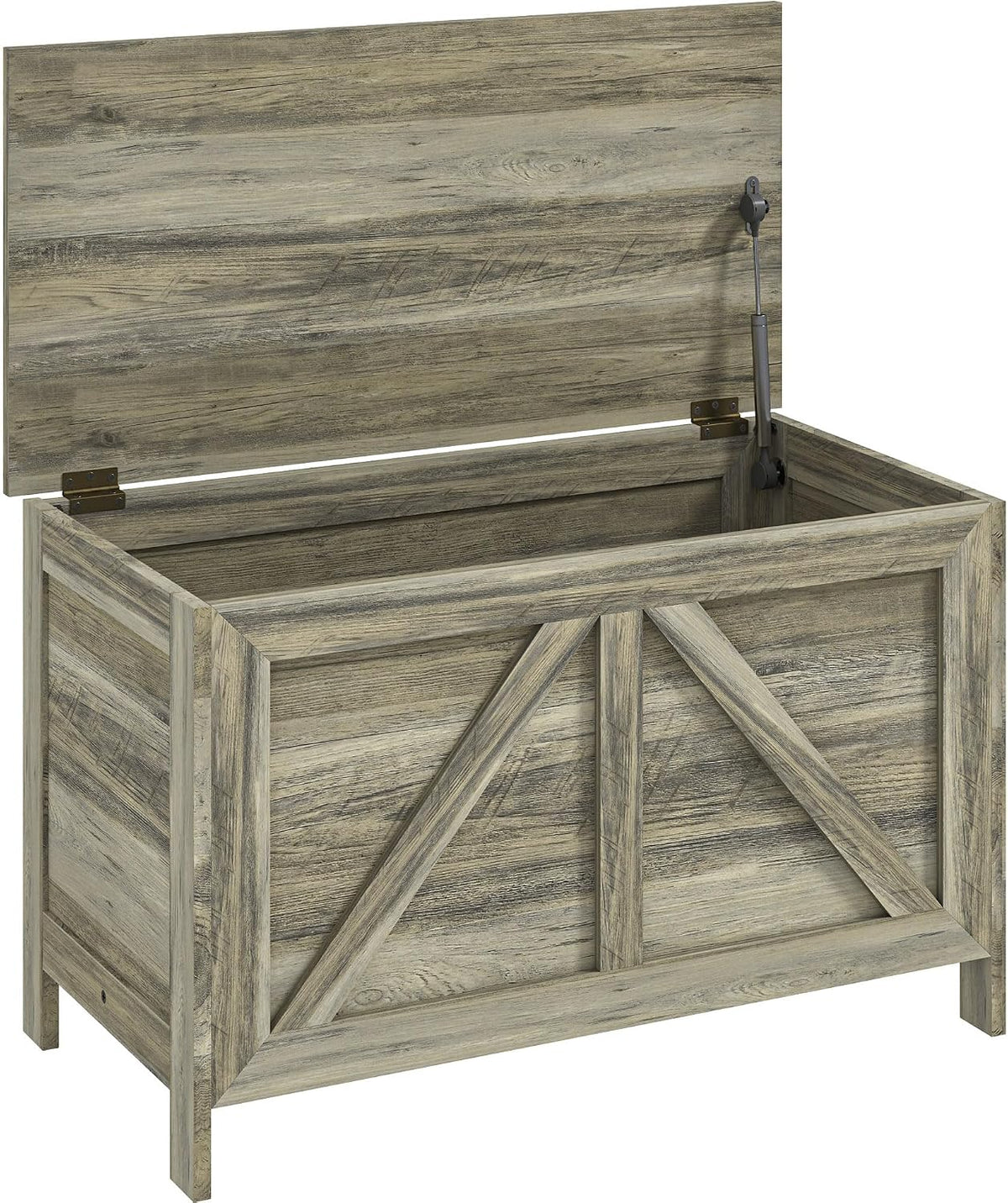 homcom 30" farmhouse storage bench lift top storage, main product view