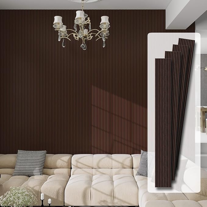 Premium Acoustic Wood Slat Wall Panels – Noise-Reducing Sound Absorption Panels by JOOFAN