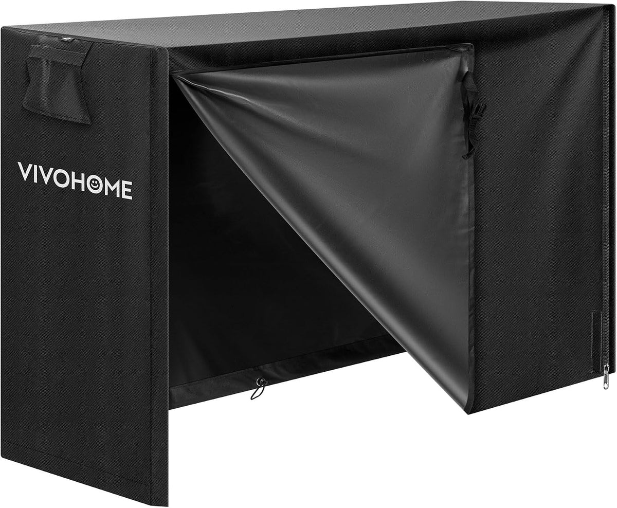 vivohome 5ft waterproof outdoor firewood log rack cover, main product view