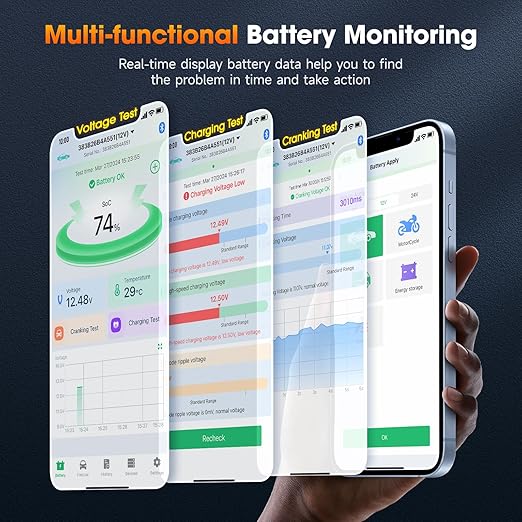 ANCEL BM Series 24V 12V 6V Battery Monitor - Image 3