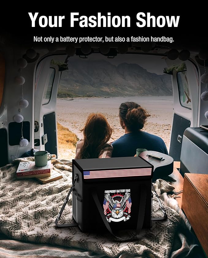 sumaxium 12V 50Ah LiFePO4 Lithium Battery Fireproof Safe Bag - Image 7