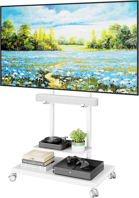 ECOTINY Steel Base Rolling TV Stand by ECOTINY