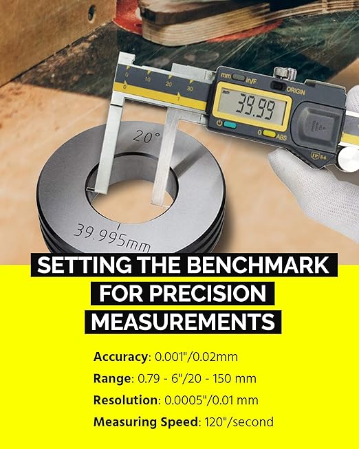 iGAGING Absolute Origin 0-6" Internal Slot Digital Caliper, IP54 Stainless Steel - Image 3