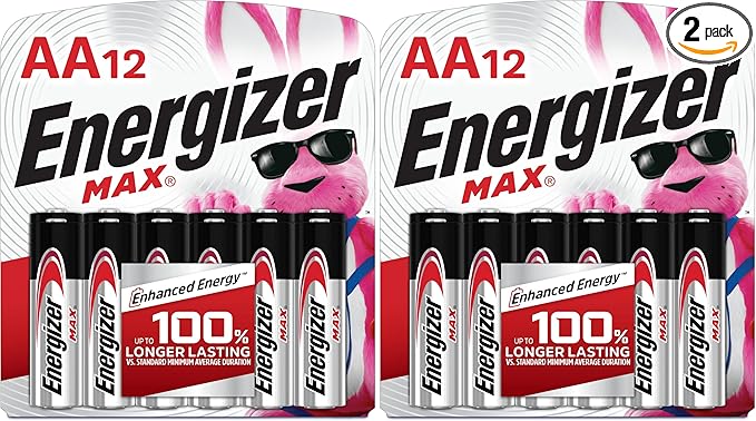 Energizer AA Batteries, Double A Max Alkaline Battery by Energizer