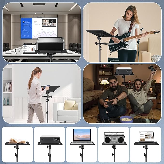 OUKMIC Projector Stand Tripod Laptop Tripod on Wheels - Image 8
