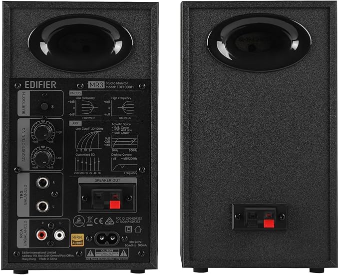 Edifier MR3 Powered Studio Monitor Speakers, Hi-Res Audio Certified Bluetooth - Image 3