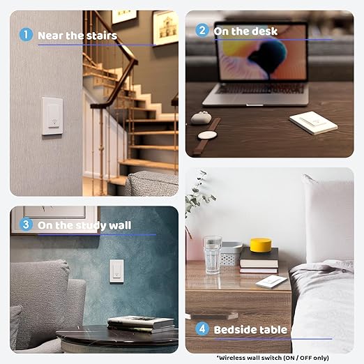 Wireless Light Switch and Receiver Kit, Self-Powered, No WiFi Needed, Remote - Image 7