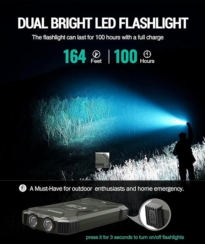 BLAVOR Solar Power Bank 10, Portable Wireless Charger, 20W Fast Charging - Image 8