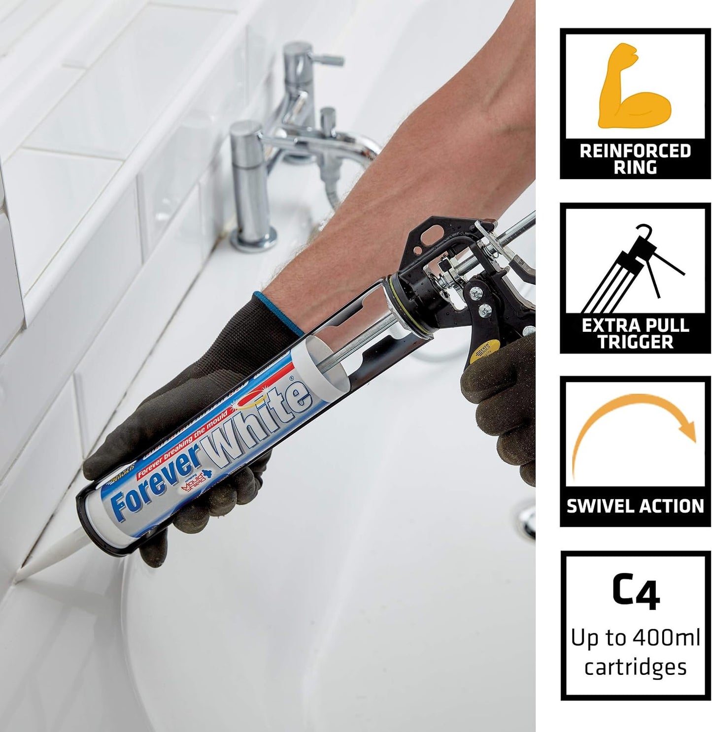 Everbuild Power Pro Heavy Duty Sealant/Adhesive Cartridge Applicator Gun