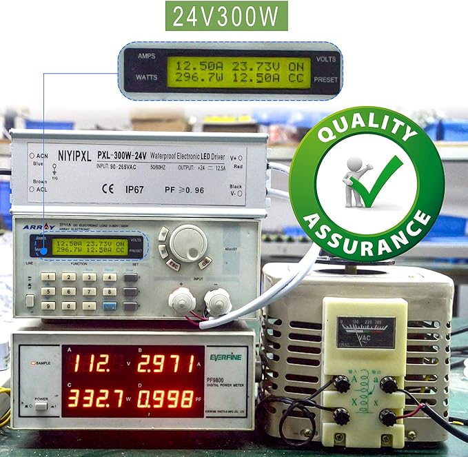LED Driver 300 Watts 24V DC Transformer， Waterproof IP67 Power Supply, 24V DC - Image 4