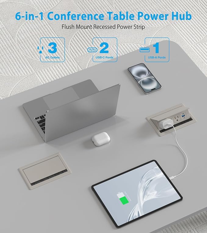 Recessed Conference Table Power Hub - Image 2