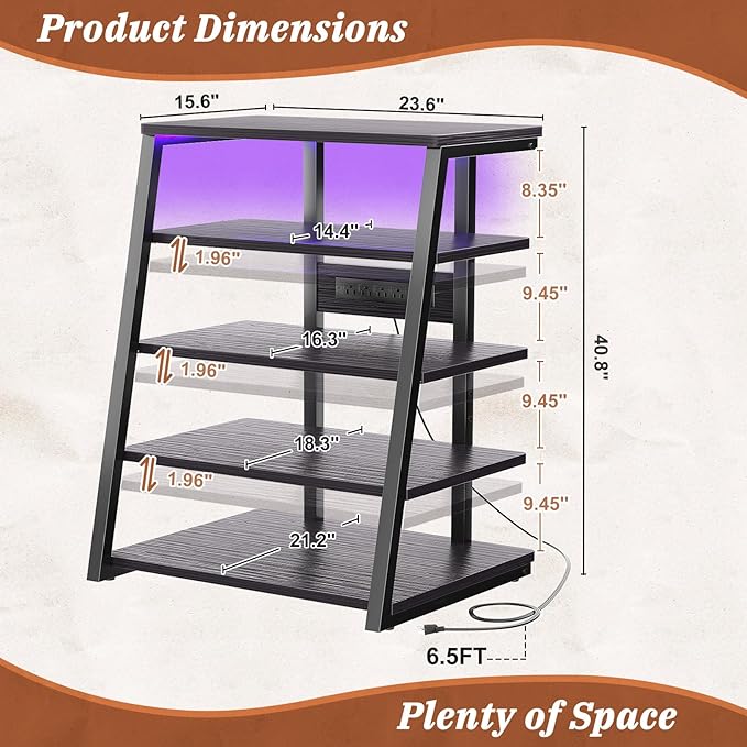 Armocity 5-Tier AV Media Stand - Image 3