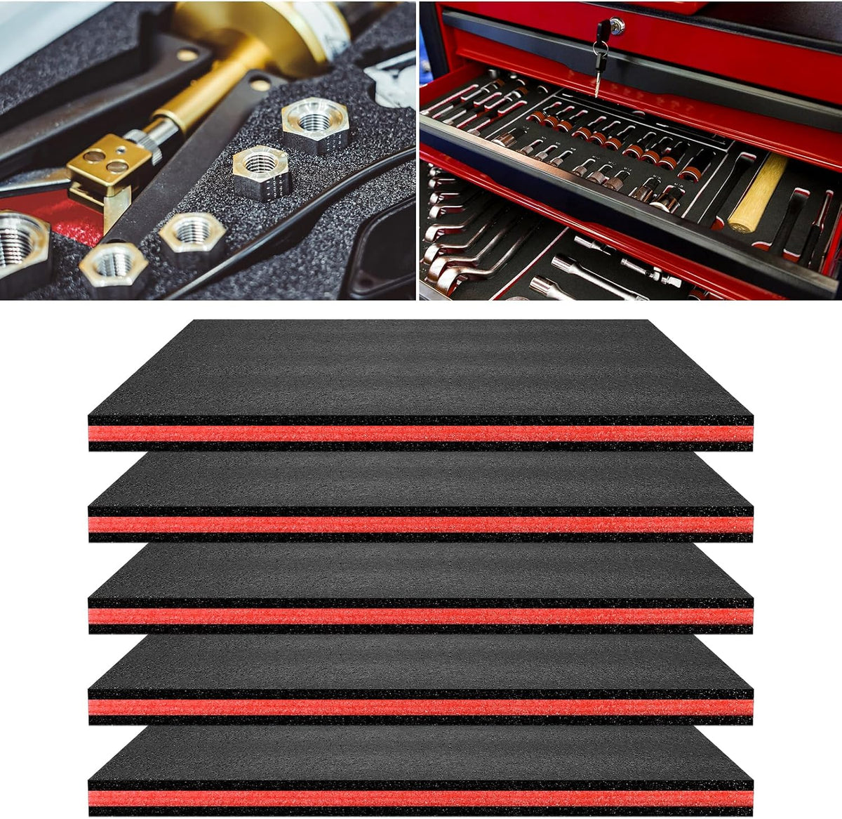 tool box foam organizer 15.75x11x1 inch toolbox foam, main product view