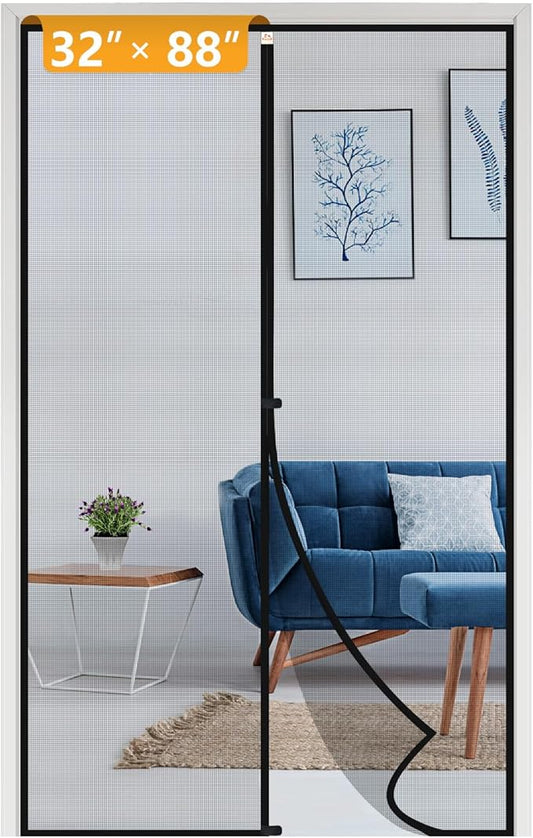 Yotache Magnetic Screen Door Fits Door Size 32 x 88, Screen Size 34" x 89" by yotache