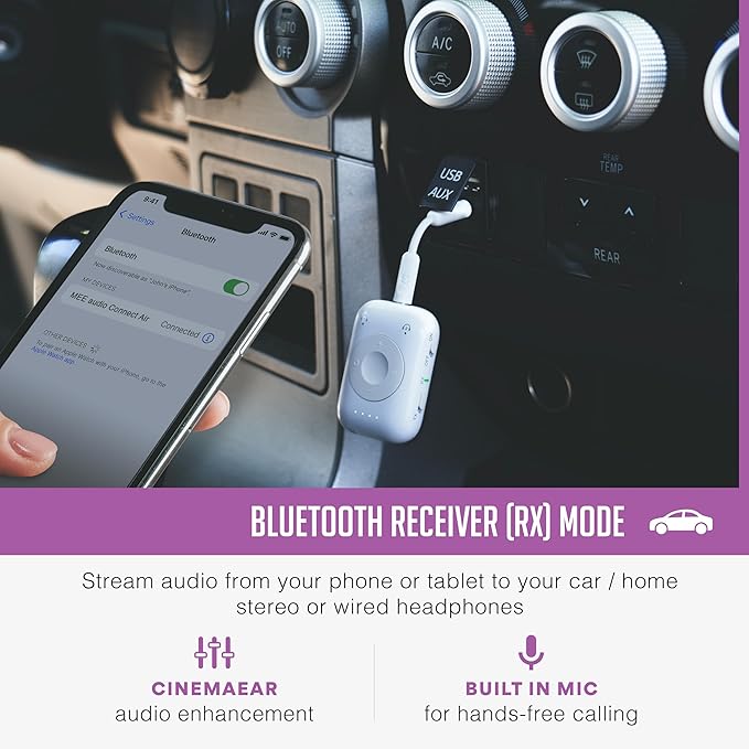 MEE audio Connect Air Pro Bluetooth Wireless Audio Transmitter & Receiver - Image 4