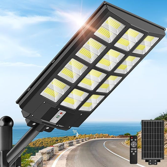 OKPRO Solar Lights Outdoor Waterproof, 8000W Solar Street Light by OKPRO
