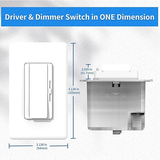 Dimmer and Driver Switch in one, AC120V 96W ON/Off Output Voltage: 24V +/-0.5V - Image 2