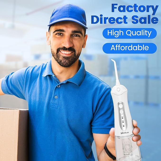 WellLeo Water Flossers for Teeth, Portable Oral Irrigator Rechargeable Water - Image 7