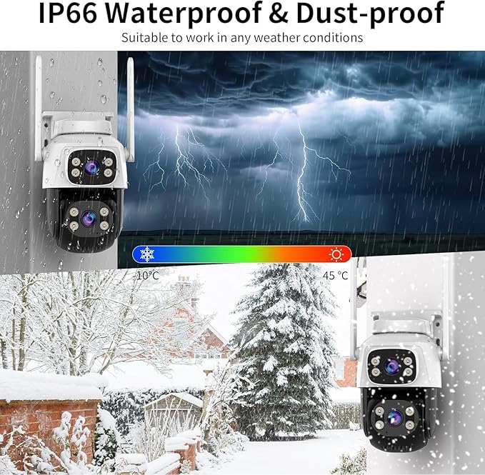 VSTARCAM Dual-Lens Security Cameras Wireless Outdoor, Pan/Tilt 360° View - Image 6