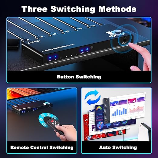 JCHICI 4K HDMI Switch 5x1 with Remote - Image 4