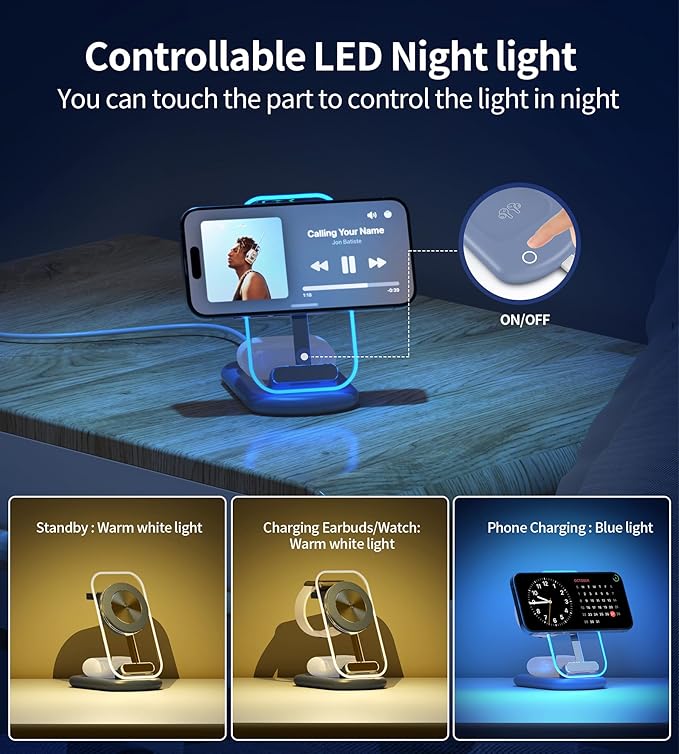 3 in 1 Magnetic Wireless Charging Station - Image 2