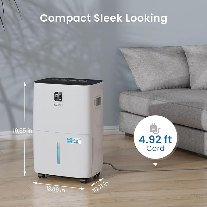 Yaufey 6000 Sq. Ft. Energy Star Certified Dehumidifier, Max 120 Pints - Image 8
