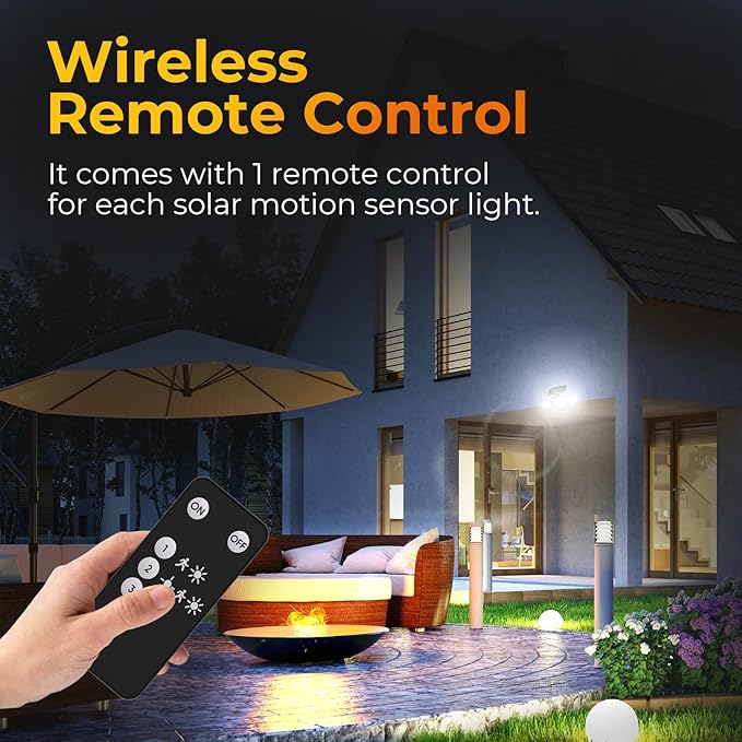 ESLIGHTION Solar Motion Sensor Outdoor Lights, 3 Modes LED Security Flood Light - Image 6