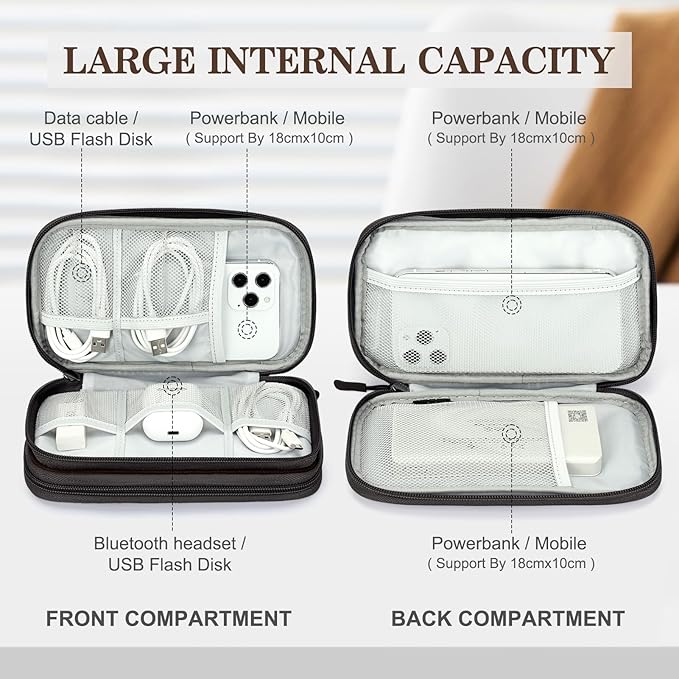 FYY Electronic Organizer, Travel Cable Organizer Bag Pouch Electronic - Image 3