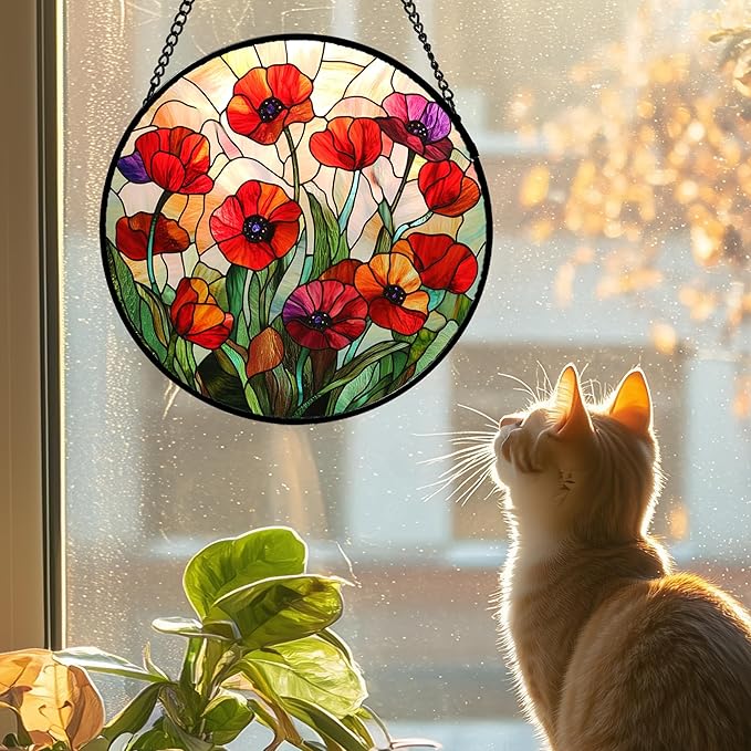 CRISGIF Stained Glass Window Hanging - Image 2