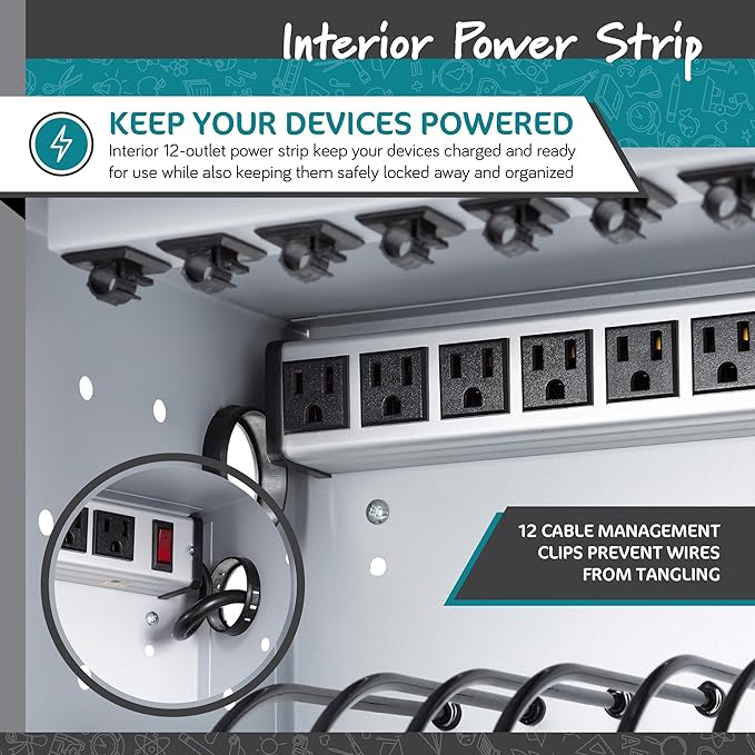 Learniture Structure Series 12-Device Charging Station - Image 4