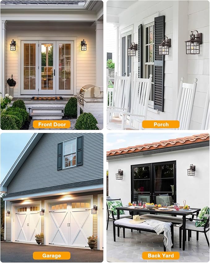 VIANIS ORB Motion Sensor Outdoor Lights Wall Mount, Dusk to Dawn Waterproof - Image 9