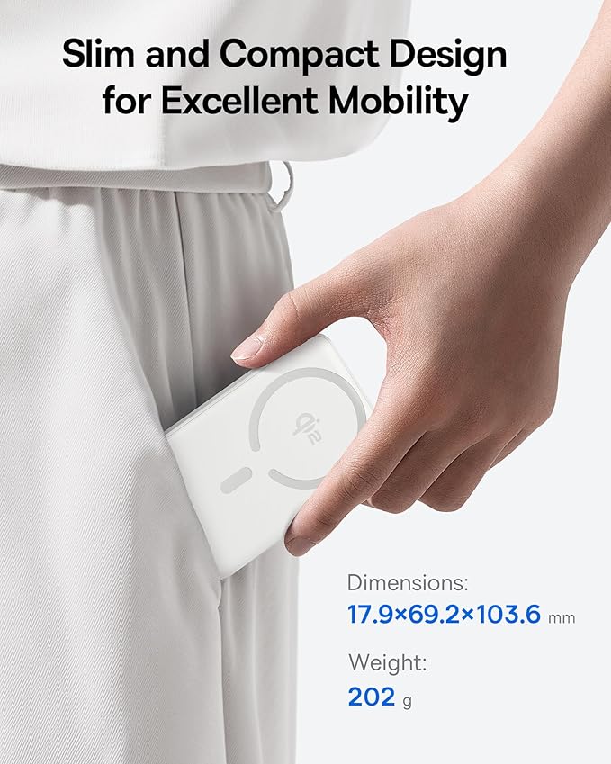 Baseus for MagSafe Portable Charger, Qi2 Certified 15W Wireless Magnetic Power - Image 8