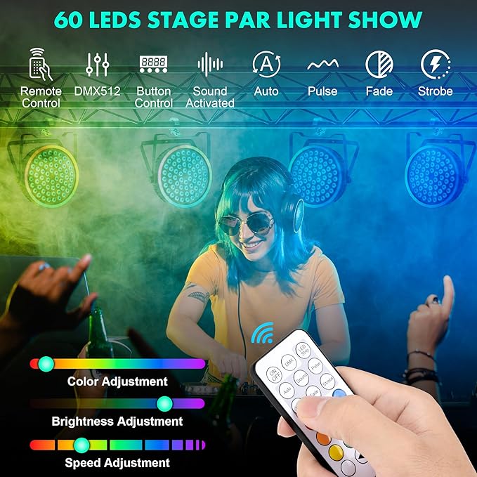 Sklydron RGB Stage Par Can Light - Image 3