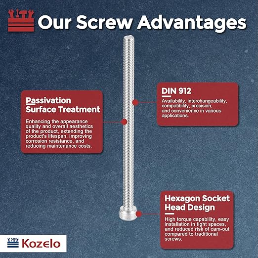 Kozelo 10pcs Socket Head Cap Screws - Image 3