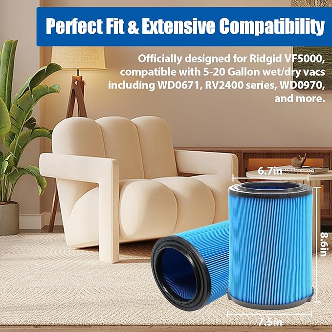 1 Pack VF5000 Replacement Filter - Image 2