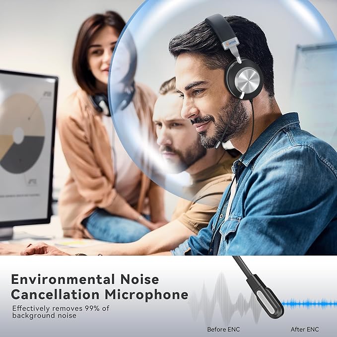Wantek USB Headset with Microphone - Image 2