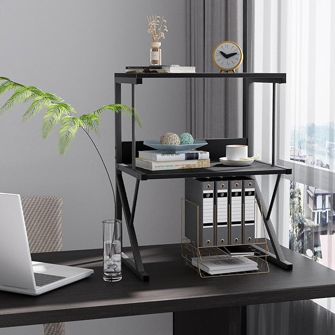 aboxoo Printer Stand for Desk, Desktop Printer Shelf Large 3-Tier Multi-Purpose - Image 8