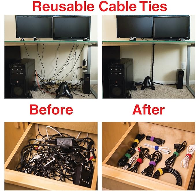 Heaviest Cable Organizer on The Market! Compact and Weighted Desktop Cord - Image 8