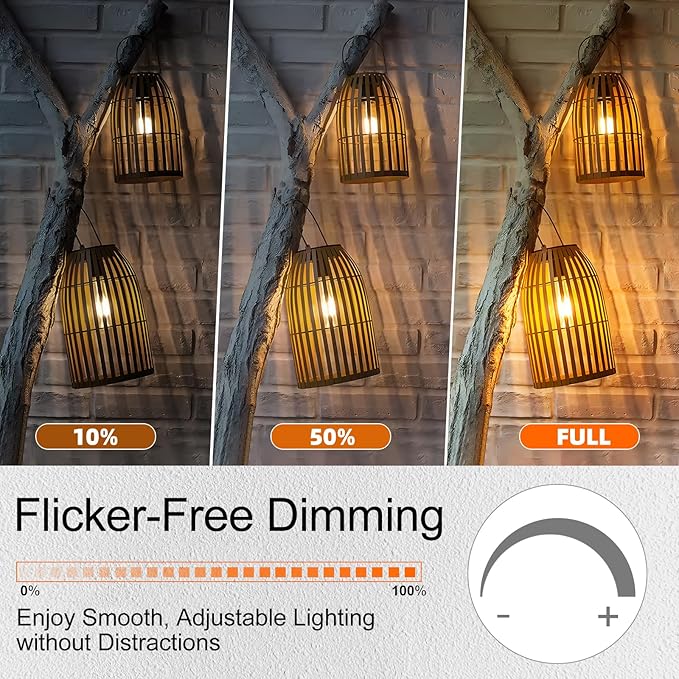 GvvooHome Candelabra Light Bulbs 40 watt Equivalent, E12 LED Bulb Dimmable B10 - Image 4