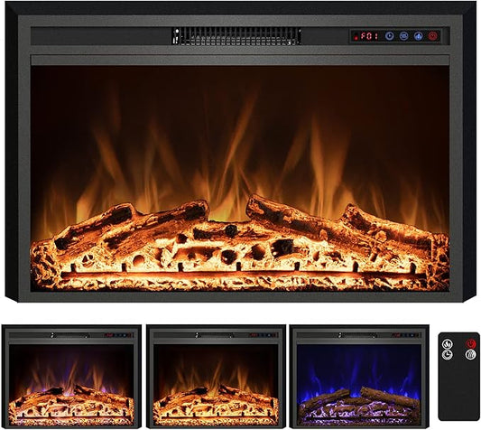Electric Fireplace, Recessed Fireplace Heater by KENTSKY