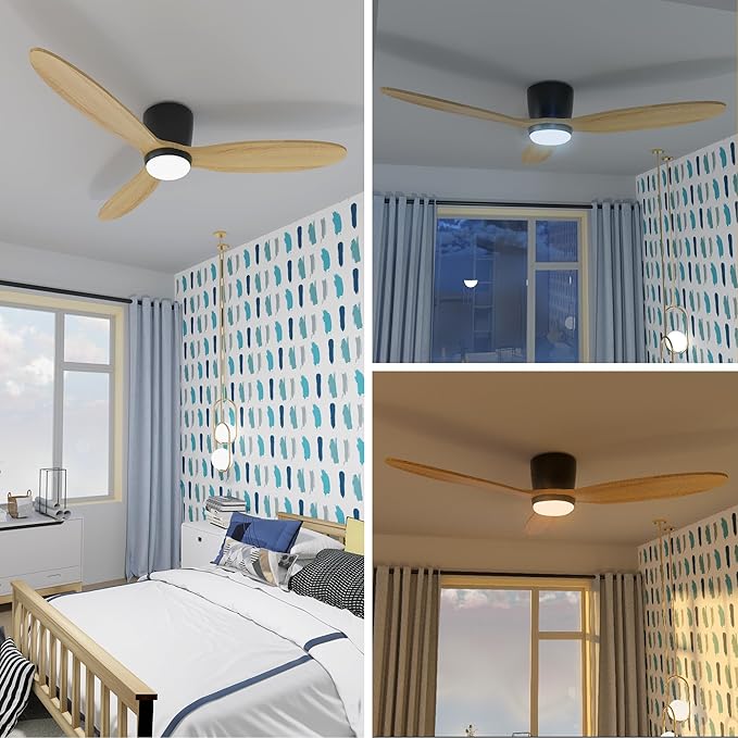 OUATER Flush Mount Ceiling Fan - Image 4