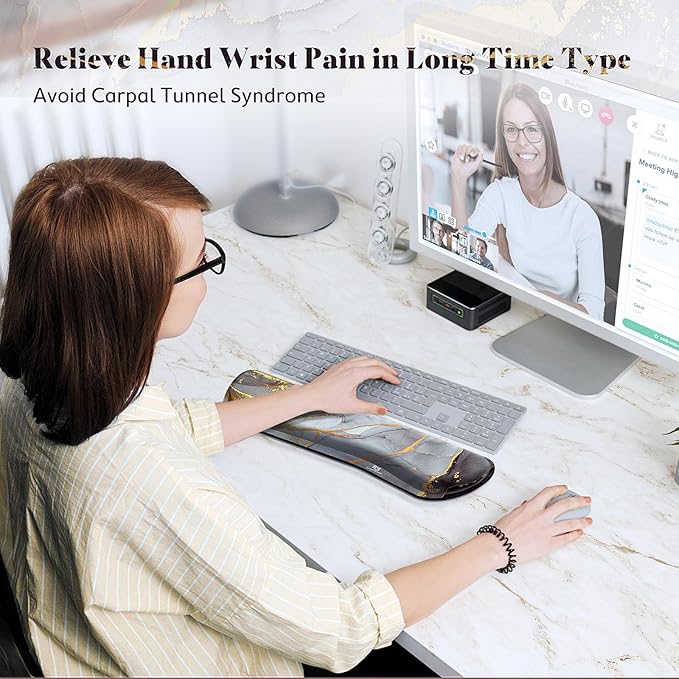 Gimars 17.3'' Extended Keyboard Wrist Rest Pad - Image 5