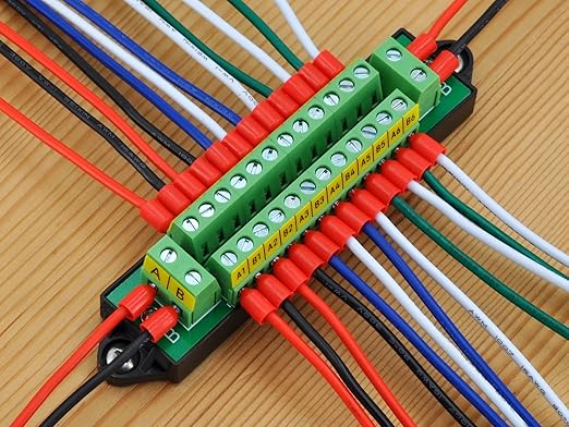 16Amp AC/DC 48V 2x12 Position Terminal Block Distribution Module. OONO D-1410GP - Image 6