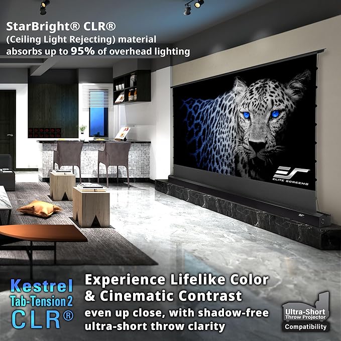 Elite Screens Kestrel Tab-Tension CLR, 121 inch 16:9, Ultra-Short Throw Ceiling - Image 5